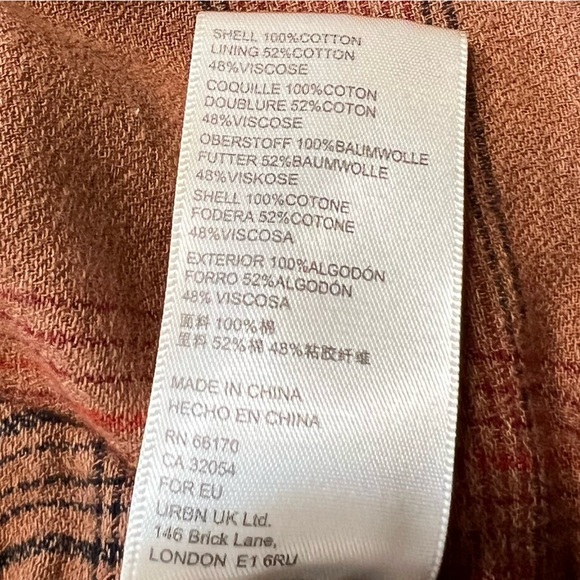 Free People Cotton Cord Double Breasted Jacket Size Medium Tan / Camel - Picture 7 of 7